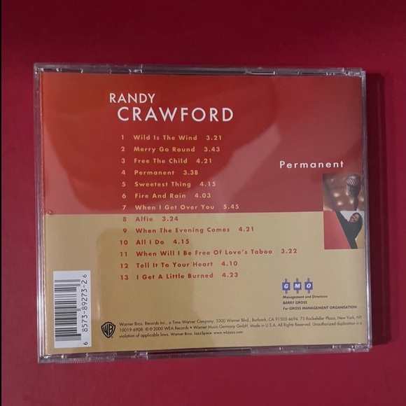 Randy Crawford’s CD “Permanent” Released 2001, reached #32 Billboard R&B chart. - Picture 4 of 5